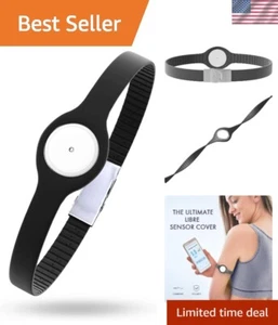Freestyle CGM Armband - No Adhesive Needed, Adjustable & Sleek Black Design - Photo 1 sur 8