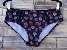 Just Be… Hipster Floral Size XL Lace Nylon BRIEF Panties Underwear