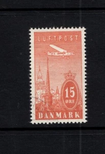Dinamarca 1934 15º Avión sobre Torres de Copenhague Air Post VFU Sc C7 - Imagen 1 de 1