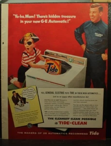 vintage 1956 Tide ad Pirate boy Halloween costume  Appliance Repair service Man  - Picture 1 of 2