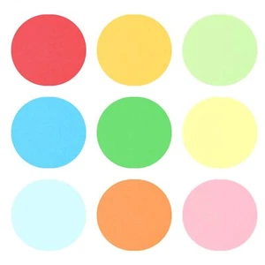54PCS Circle Cutouts Multicolor Bulletin Board Paper DIY Craft Decorations - Picture 1 of 6