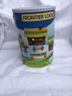 Ideal 114 Piece +/- Frontier Logs Classic All Wood Toy Set Original Container