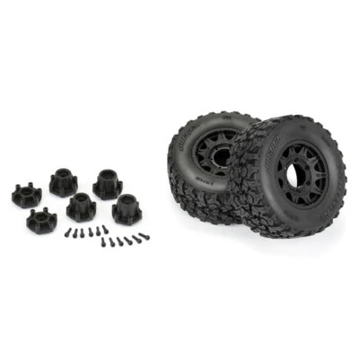 Pro-Line PRO1029910 1/10 Jaeger HP BELTED F/R 2.8" MT Tires MTD w/Blk Wheels (2) - Image 1 of 4