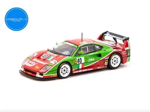 Tarmac Works X iXO Models 1/64 Ferrari F40 24h of Le Mans 1995 #40 - HOBBY64