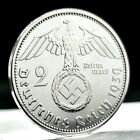 Nazi Germany 2 Mark *Beautiful* Genuine WW2 Third Reich 2 Reichsmark Silver Coin