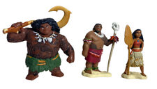 Moana  Chief Tui Disney Store Figures Jakks Maui Figure Lot Of 3 Cake Toppers