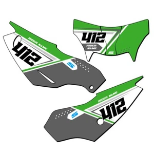 KLX 230 SG65 Custom MX Number Plates Senge Graphics Kit Compatible with - Foto 1 di 4