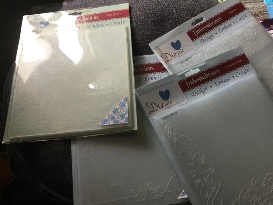 Die'sire Embossalicious - 8" X 8" Embossing Folder Crafter's Companion Various