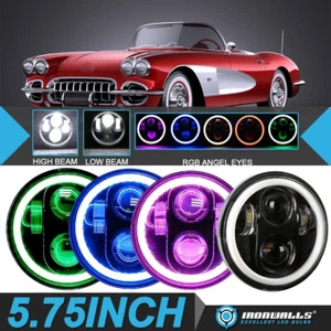 4x 5 3/4" 5.75" 320W RGB Faros Led Alto/Bajo DRL para Chevy Corvettes 1958-1982 - Imagen 1 de 12