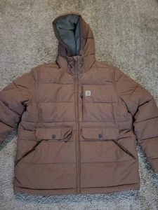 Carhartt Damen L 12/14 Rain Defender Hooded Sherpa Lined Relaxed Fit Jacke - Bild 1 von 17