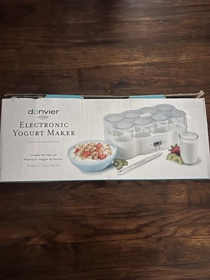Cuisipro Donvier Electrónica Pantalla LCD Yogurtera Modelo con Manual y Recetas Foto 1 de 4