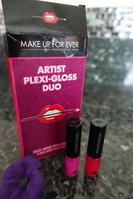 Make up for ever artist plexi gloss duo new in box liquid lipstick - Image 1 of 4