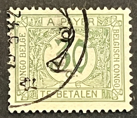 Travelstamps: Belgian Congo Stamp #J4 Sg D144- 1923 Postage Due 30¢ Used Cover