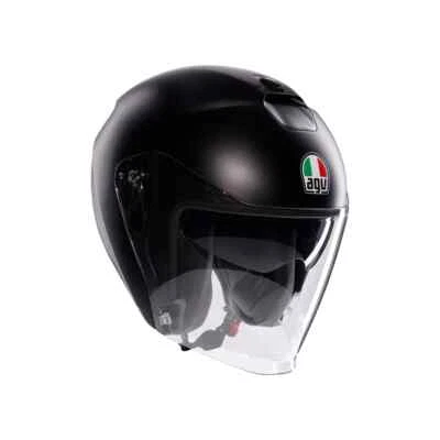 CASCO MOTO JET AGV IRIDES E2206 MONO NERO OPACO TAGLIA M - Immagine 1 di 4
