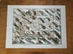 Ray George "Box I" LIMITED EDITION 2 COLOR LITHOGRAPH LAKESIDE STUDIO 1974 - Picture 1 of 7