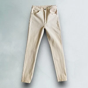 Pantalones de mezclilla vintage Edwin Intl para mujer 31x31 (26x29) crema años 90 calce ajustado hechos en Japón - Imagen 1 de 22