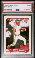 1989 Topps Tiffany Eric Davis PSA 5