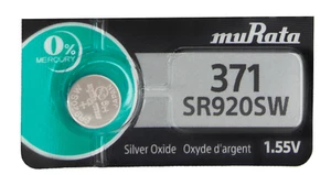 1 X SONY / MURATA SR920SW 371 SILVER OXIDE 1.55V WATCH BATTERY MADE IN JAPAN - Picture 1 of 2