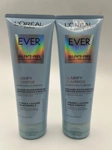 LOT OF 2 - Loreal Ever Pure Clarify Shampoo Vegan Sulfate-Free - Picture 1 of 2
