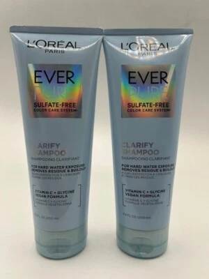 Loreal Ever Pure Clarify Shampoo Vegan Sulfate-Free- Lot of 2 - Image 1 of 2