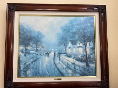 Thomas Kinkade Gallery Proof Hometown Memories I на холсте подпись 174/1240 - Изображение 1 из 4