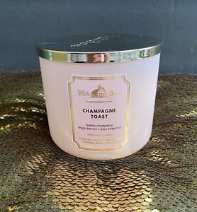 BATH AND BODY WORKS 3-WICK CANDLE CHAMPAGNE TOAST 14.5 OZ