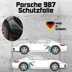 Porsche Cayman Boxster 987 Steinschlagschutz Schutzfolie Transparent Seitenteil