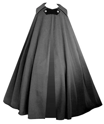 Capa gótica steampunk vitoriana medieval renascentista teatro pirata capa - Imagem 1 de 2