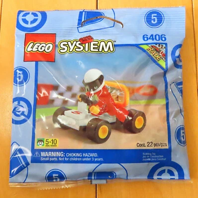 NISB VTG 1997 LEGO System 6406 Go-Kart SEALED  POLYBAG - Image 1 of 2
