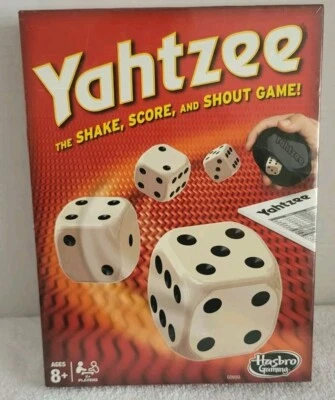 Hasbro Yahtzee Classic Game, Dice Games Clear Printing with Orignal Color NIB  - Image 1 of 4