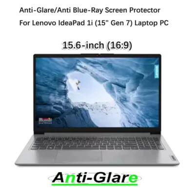 2X Anti Glare Screen Protector for Lenovo IdeaPad 1/1i 15" Gen 7 Laptop PC 16:9 - Image 1 of 4
