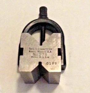 The L.S. Abrazadera de bloque Starrett Co. No.278 V... Buen estado usado... (C7B2) - Imagen 1 de 11