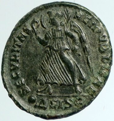 VALENTINIAN I Authentic Ancient 364AD Antique Roman Coin VICTORY ANGEL i102351 - Image 1 of 3