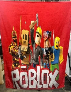 NEW ROBLOX BLANKET PLUSH, SHERPA (50"x60")(RED) - Picture 1 of 1