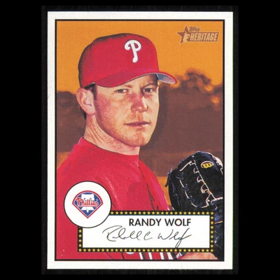 Tarjeta de béisbol Randy Wolf #28 2001 Topps Heritage Philadelphia Phillies MLB casi nueva Foto 1 de 3
