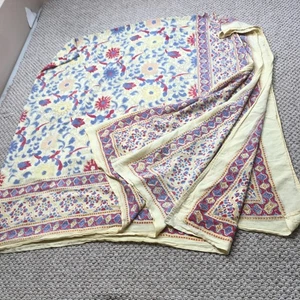 Vintage 70s Hippy Tapestry 90x90 inches Extra Large Cotton HandDyed Boho - Picture 1 of 9