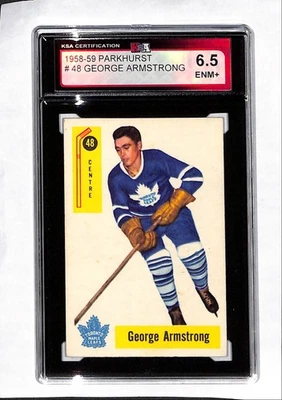 1958-59 Parkhurst George Armstrong KSA 6.5 (DP) #48 Foto 1 de 2