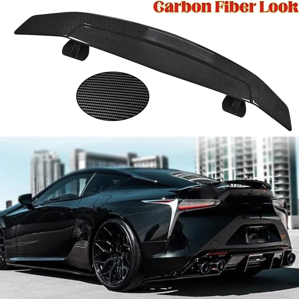 46" Rear Trunk Spoiler Lip GT Racing Wing Carbon Fiber Style For Lexus LC500 Foto 1 de 4