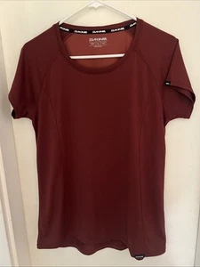 Women’s Dakine Size L Brown Short Sleeve Activewear Top Polyester - Picture 1 of 5