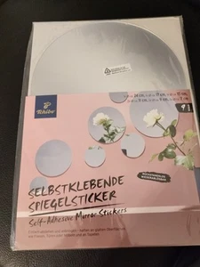 Tchibo selbstklebende Spiegelsticker - 9 Stück - rund - OVP - Dekoration - Bild 1 von 2