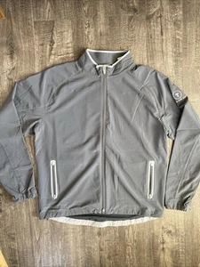 Peter Millar Crown Sport Zip Zephyr Golf Jacket Iron Gray MS20EZ29 Men's L - Picture 1 of 9