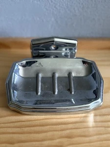 Vintage Chrome Wall Mount Soap Dish - Picture 1 of 5