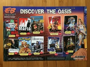 2002 EB GAMES Print Ad/Poster Grand Theft Auto 3 Hitman EverQuest Big Box PC Art - Picture 1 of 4