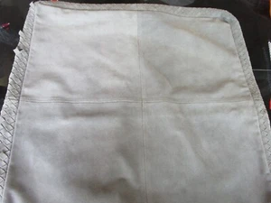 Williams Sonoma suede woven edge gray Pillow Cover 20 photo shoot smp Issue see  - Picture 1 of 6