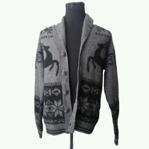 Wetterfeste Vintage Himalaya Yak Strickjacke Gr. M  - Bild 1 von 10