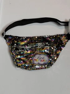 Rainbow Flip Sequin Belt Bag / Fanny Pack Girls One Size Adjustable NWOT - Picture 1 of 3