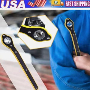 Car Jack Ratchet Wrench ,Tire Wheel Lug Wrench Hand Tool Parts Accessories 36cm - Bild 1 von 7