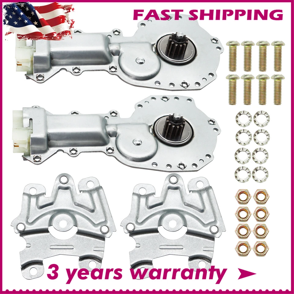 Juego de 2 pares de motores elevadores de ventana eléctrica para puerta de 12 dientes para camioneta Chevy GMC Pontiac Foto 1 de 4