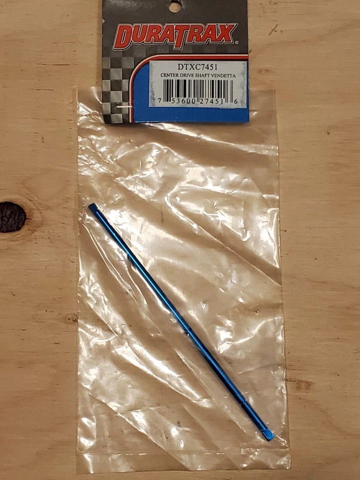 Duratrax Vendetta Center Drive Shaft Blue Anodized Aluminum 1/18th DTXC7451 - Image 1 of 1
