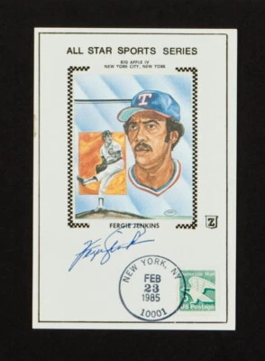 FERGIE JENKINS SIGNED ALL STAR SPORTS SERIES BIG APPLE IV SHOW NYC RINI Z CARD - Image 1 of 3
